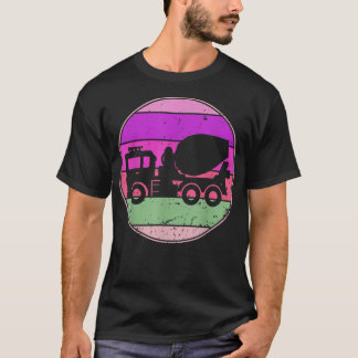 Vintage Car Retro Cement LKW Silhouette Automobil T-Shirt