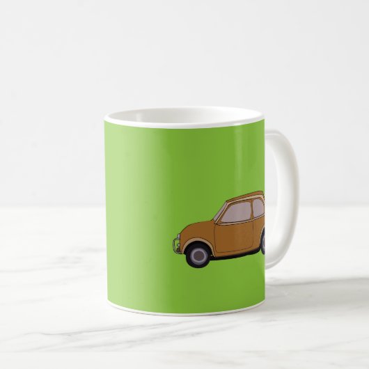 Vintage Car Retro Kaffeetasse (VorderseiteRechts)