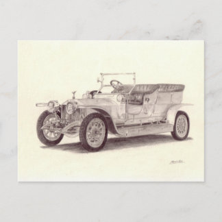 Vintage Car: Rolls Royce Silver Ghost Postkarte