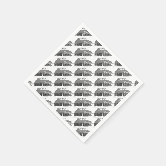 Vintage Car Serviette (Ecke)