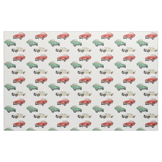 Vintage Car Stoff (Fat Quarter (45,7 x 55,9 cm))