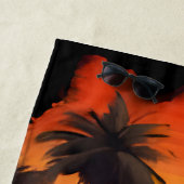 Vintage Car Sunset - Geschenk für Autoverliebhaber Strandtuch (Beispiel)