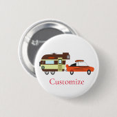 Vintage Car und Camper Thunder_Cove Button (Vorne & Hinten)