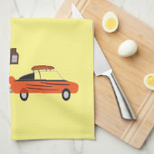 Vintage Car und Camper Thunder_Cove Geschirrtuch (Viertel Falte)