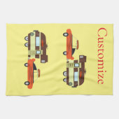 Vintage Car und Camper Thunder_Cove Geschirrtuch (Horizontal)