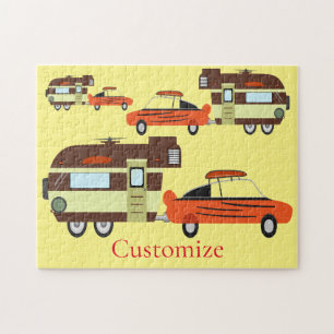 Vintage Car und Camper Thunder_Cove Puzzle