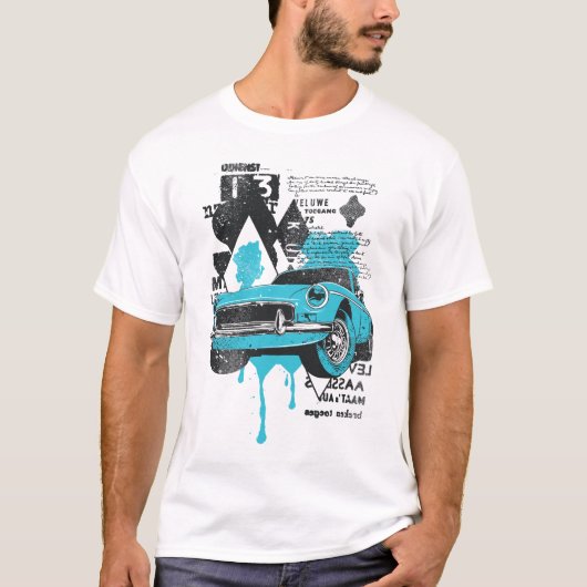 Vintage Car Vibes T - Shirt (Vorderseite)