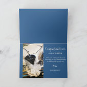 Vintage Car Wedding Congratulations Card Karte (Innenseite)