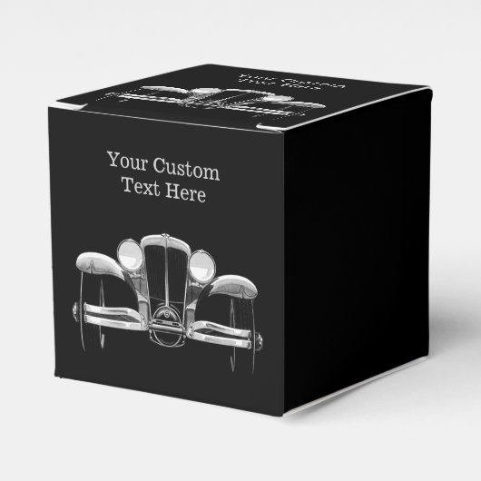 Vintage Car Zollfavorisierkästen Geschenkschachtel (Vorderseite)