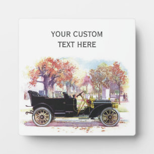 Vintage Car Zollplakette Fotoplatte