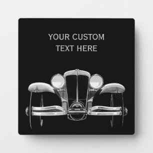 Vintage Car Zollplakette Fotoplatte