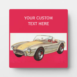 Vintage Car Zollplakette Fotoplatte