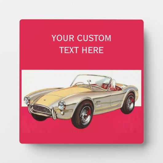 Vintage Car Zollplakette Fotoplatte (Vorderseite)