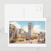 Vintage Cardiff Castle Postkarte (Vorne/Hinten)