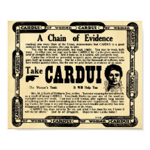 Vintage Cardui Medizin Für Frauen Druck