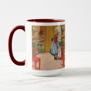 Vintage Carl Larsson Die Küche Tasse