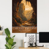 Vintage Carlsbad Caverns National Park  Poster (Heimbüro)