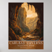 Vintage Carlsbad Caverns National Park  Poster (Vorne)