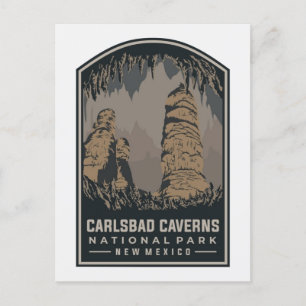 Vintage Carlsbad Caverns New Mexico Nationalpark Postkarte