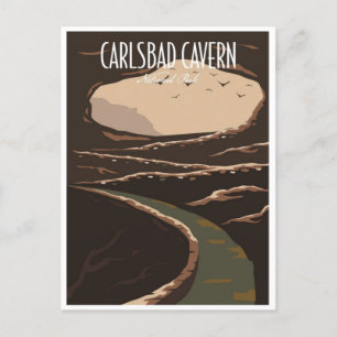 Vintage Carlsbad Caverns New Mexico Nationalpark Postkarte