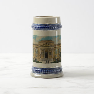 Vintage Carnegie-Bibliothek Anniston Alabama  Bierglas