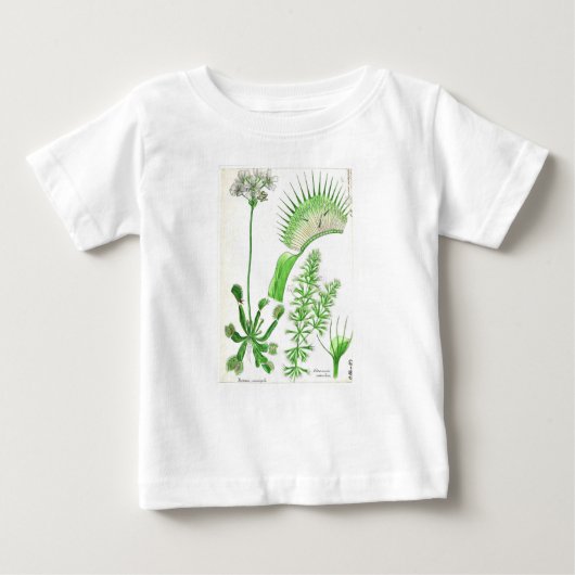 Vintage Carnifresser-Pflanze Baby T-shirt (Vorderseite)