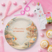 Vintage Carnival Circus Birthday Pappteller (Party)