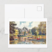 Vintage Carolasee in Dresden, Germany Postkarte (Vorne/Hinten)