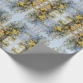 Vintage Carolina Jessamin Gelbe Blumen Blüte W Geschenkpapier (Ecke)