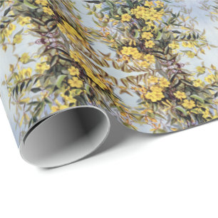 Vintage Carolina Jessamin Gelbe Blumen Blüte W Geschenkpapier