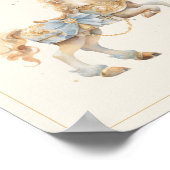 Vintage Carousel Horse Drinks Bar Poster (Ecke)