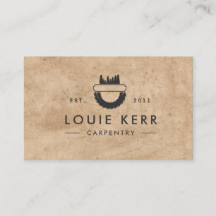 Vintage Carpenter Carpenter Business Card Visitenkarte