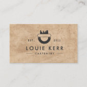 Vintage Carpenter Carpenter Business Card Visitenkarte (Vorderseite)