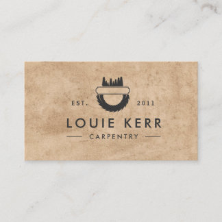 Vintage Carpenter Carpenter Business Card Visitenkarte