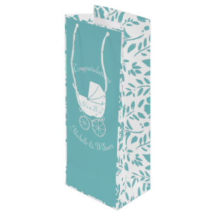 Vintage Carriage Baby-Dusche Geschenktüte Für Weinflaschen