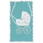 Vintage Carriage Baby-Dusche Kleine Geschenktüte (Rückseite)