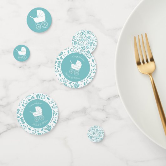 Vintage Carriage Baby-Dusche Konfetti (Gruppe)