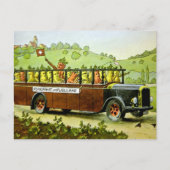 Vintage Carrot-Buspostkarte  Postkarte (Vorderseite)