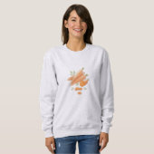 vintage carrot illustration sweatshirt (Vorne ganz)
