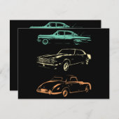 Vintage Cars - 80er & 90er Grafischer Retro (Vorne/Hinten)