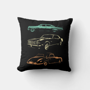 Vintage Cars - 80er & 90er Grafischer Retro Kissen