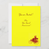 ViNTAGE CARS ANSAMMLUNG, gelb braun Einladung (Rückseite)