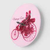 Vintage Cars Ansammlung Große Wanduhr (Winkel)