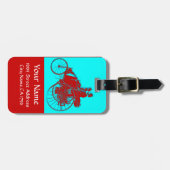 Vintage Cars Ansammlung Monogramm Gepäckanhänger (Vorderseite horizontal)