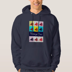 Vintage Cars Ansammlung Pop Hoodie