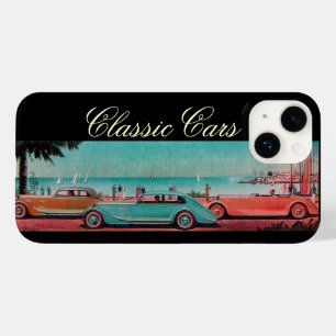 VINTAGE CARS AUF DER STRANDSTRASSE Rotes Blau Case-Mate iPhone Hülle