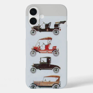 VINTAGE CARS CLASSIC AUTOMOBILES MONOGRAMM iPhone 16 PLUS HÜLLE