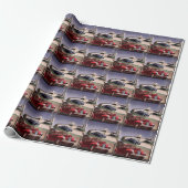 Vintage Cars, Classic Sedans Road Trip on Freeway Geschenkpapier (Ungerollt)
