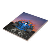 Vintage Cars - Frisierte Auto - Route 66 - SRF Fliese (Seite)