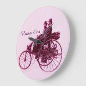 Vintage Cars Gathering Große Wanduhr (Winkel)